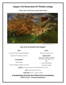 2014 Autumn Irish Supper Poster Oct 24